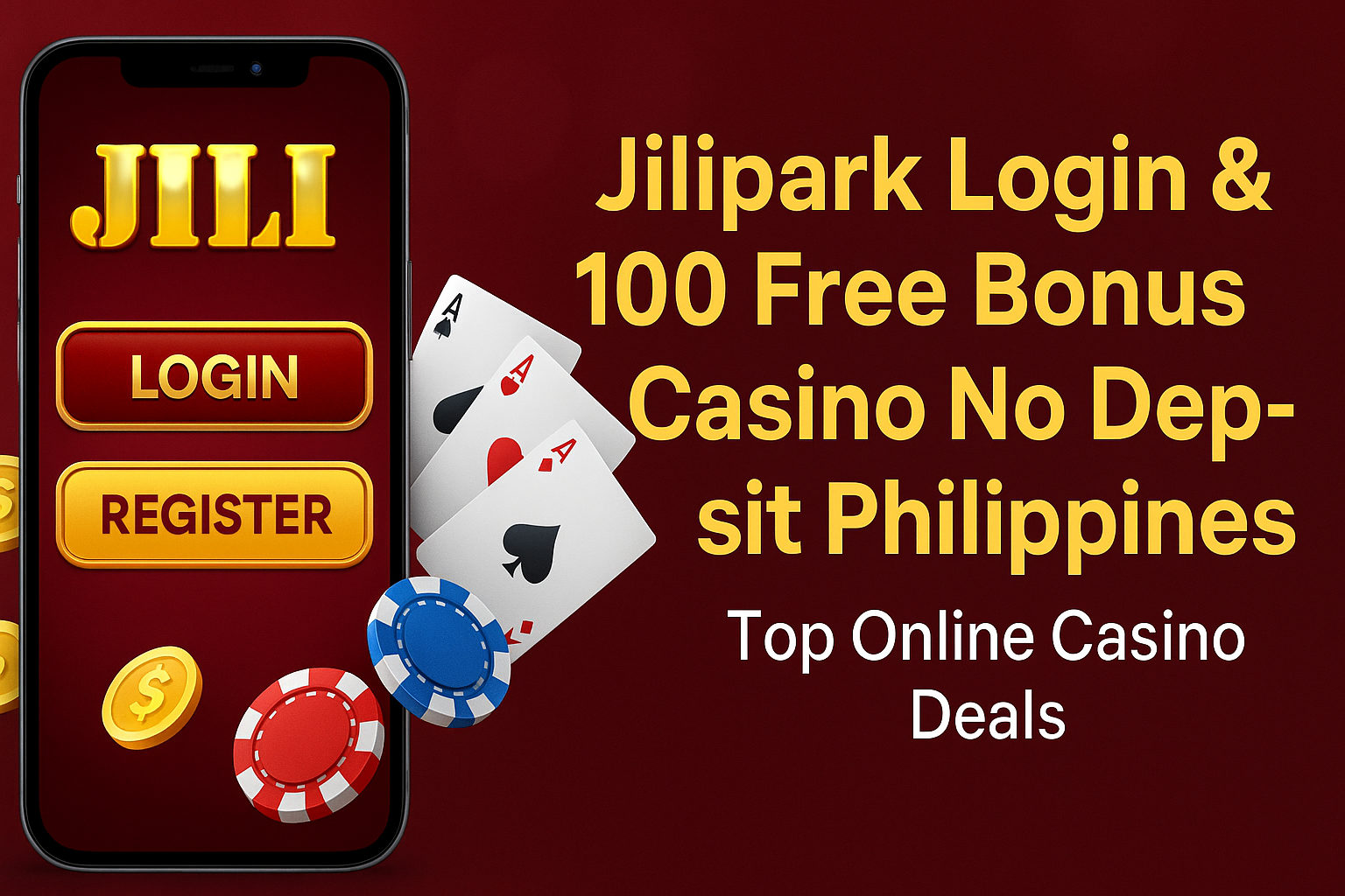 Jilipark Login & 100 Free Bonus Casino No Deposit Philippines | Top Online Casino Deals