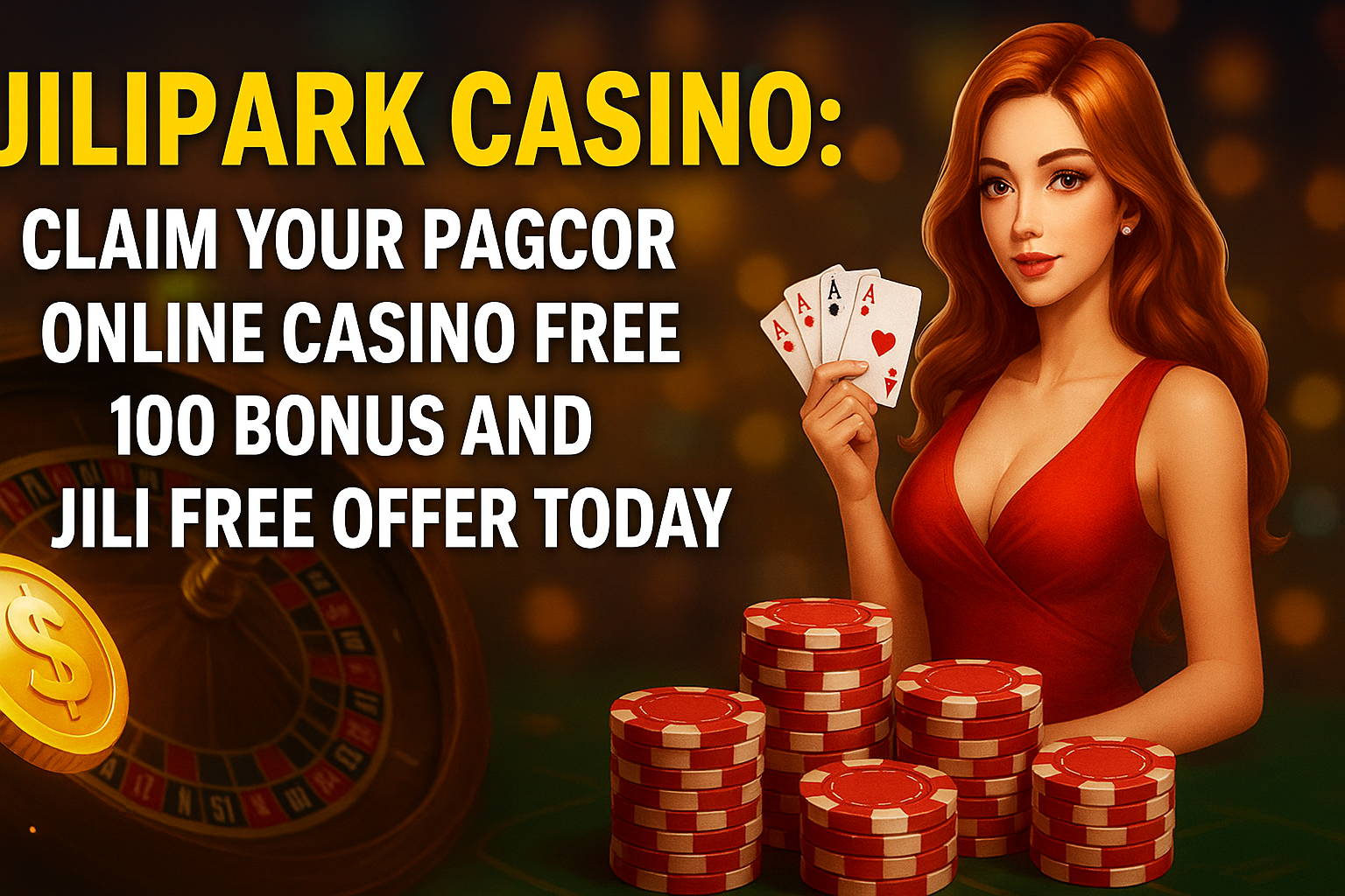Claim Your PAGCOR Online Casino Free 100 Bonus in Jilipark Casino